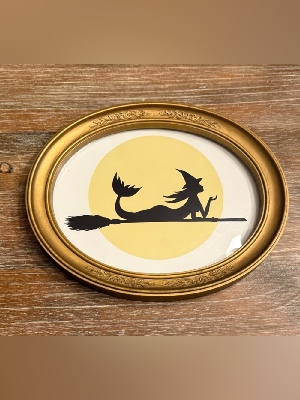 ORIGINAL ART FRAMED 11”x9” WITCH MERMAID PRINT